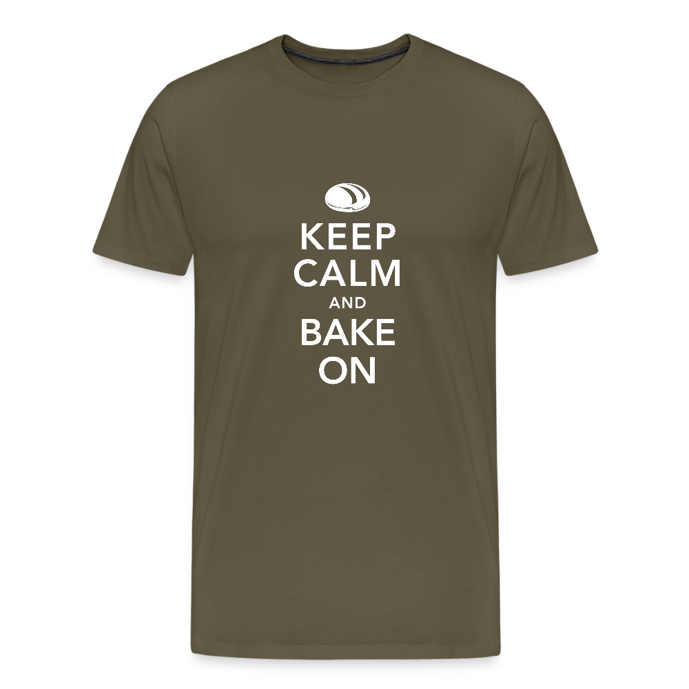 BROTShirt Männer Keep Calm dunkel - Khaki