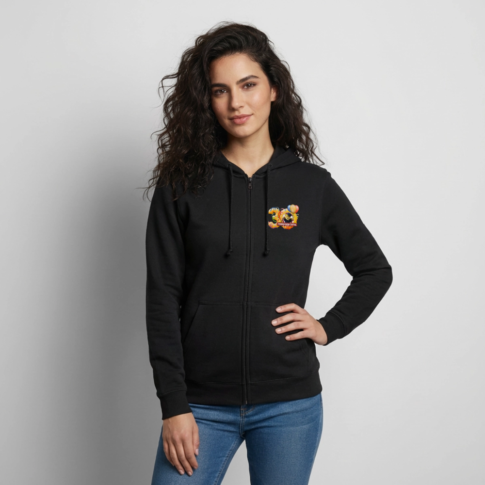 Hoodie-Jacke 30 Jahre TEDDYBÄR TOTAL - Schwarz