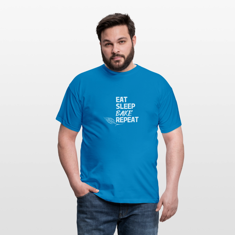 BROTShirt Eat-Sleep-Bake-Repeat Ähre - Royalblau