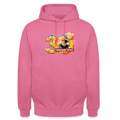 Unisex-Hoodie 30 Jahre TEDDYBÄR TOTAL groß - Pink
