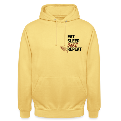 BROTHoodie Unisex Eat-Sleep-Bake-Repeat pur - Zitronengelb