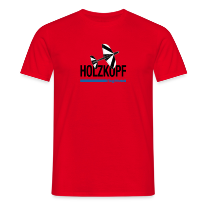 T-Shirt Holzkopf hell - Rot