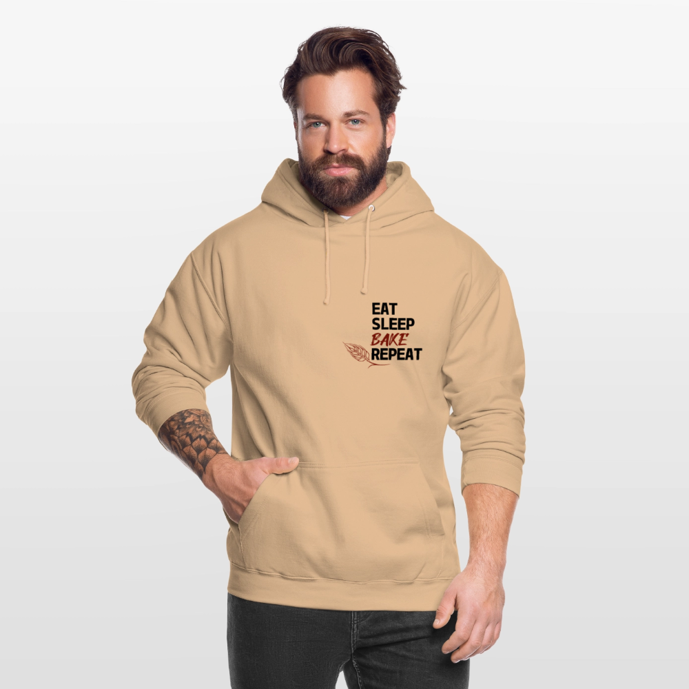 BROTHoodie Unisex Eat-Sleep-Bake-Repeat pur - Pfirsich
