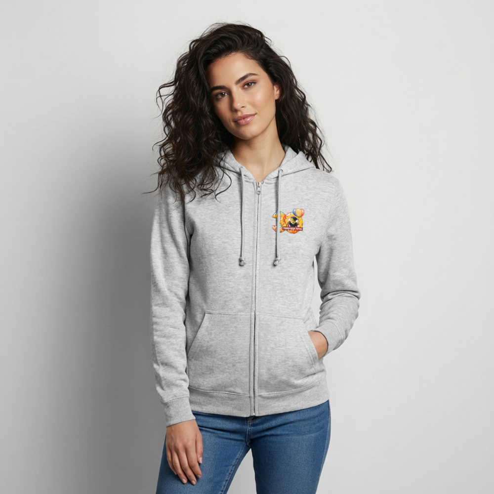 Hoodie-Jacke 30 Jahre TEDDYBÄR TOTAL - Hellgrau meliert