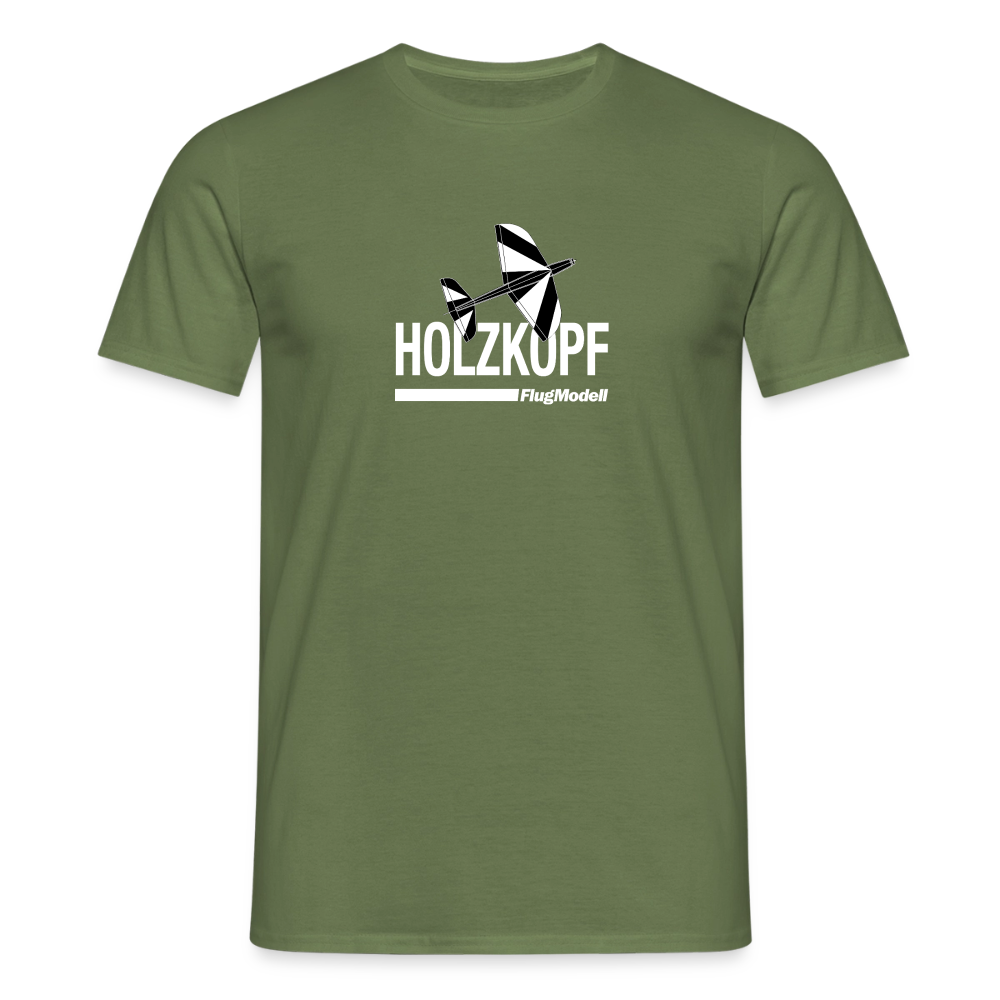 T-Shirt Holzkopf dunkel - Militärgrün