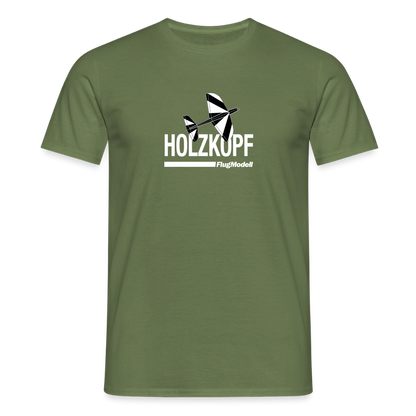T-Shirt Holzkopf dunkel - Militärgrün