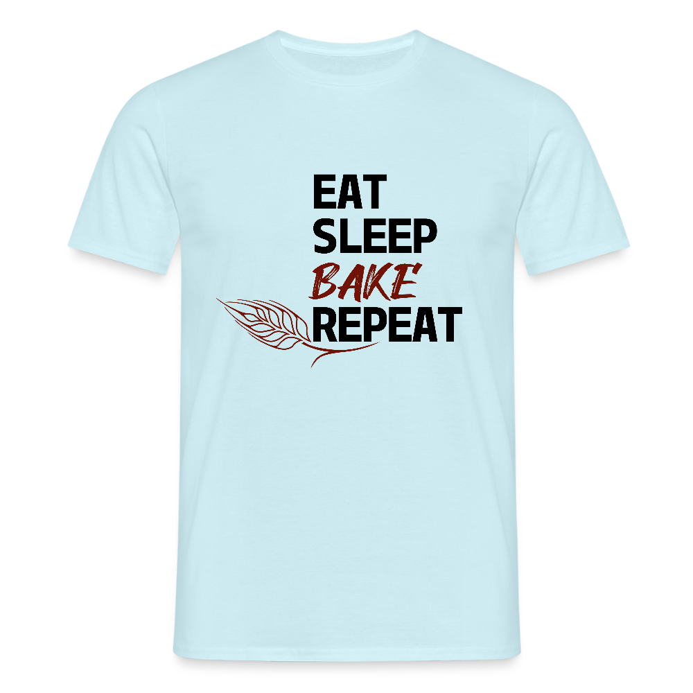 BROTShirt Eat-Sleep-Bake-Repeat Ähre - Sky
