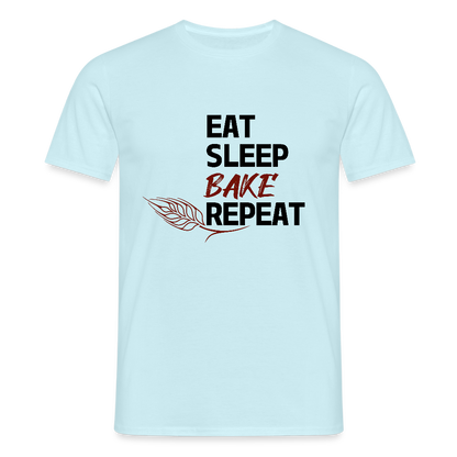 BROTShirt Eat-Sleep-Bake-Repeat Ähre - Sky