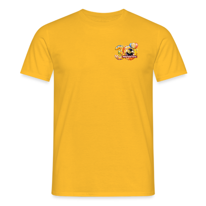 Unisex-T-Shirt 30 Jahre TEDDYBÄR TOTAL klein - Gelb