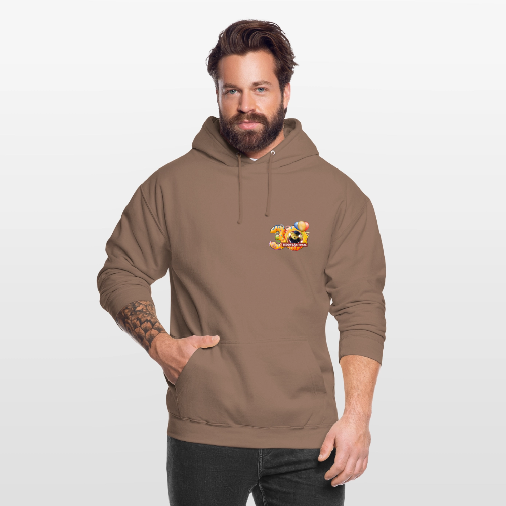 Unisex-Hoodie 30 Jahre TEDDYBÄR TOTAL klein - Mokka