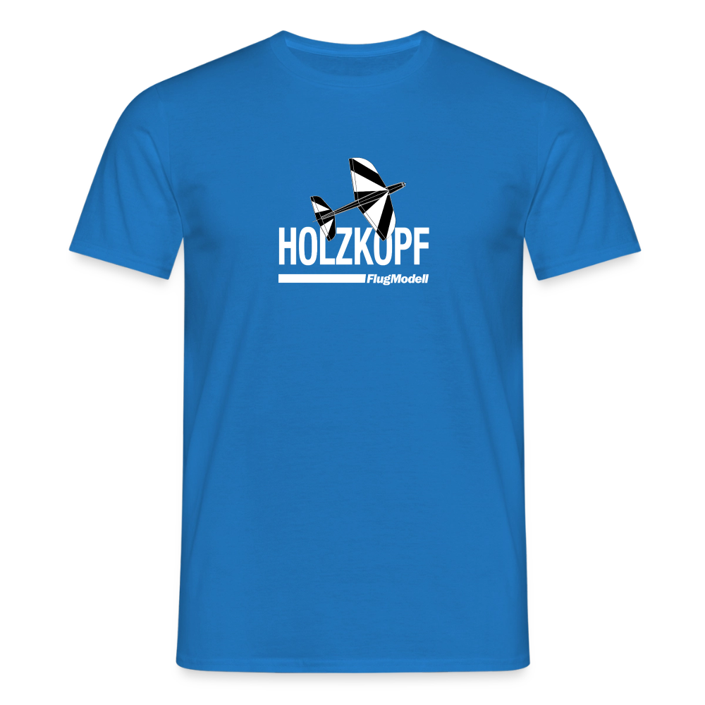 T-Shirt Holzkopf dunkel - Royalblau