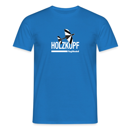 T-Shirt Holzkopf dunkel - Royalblau