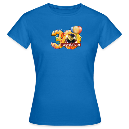 Frauen-T-Shirt 30 Jahre TEDDYBÄR TOTAL groß - Royalblau