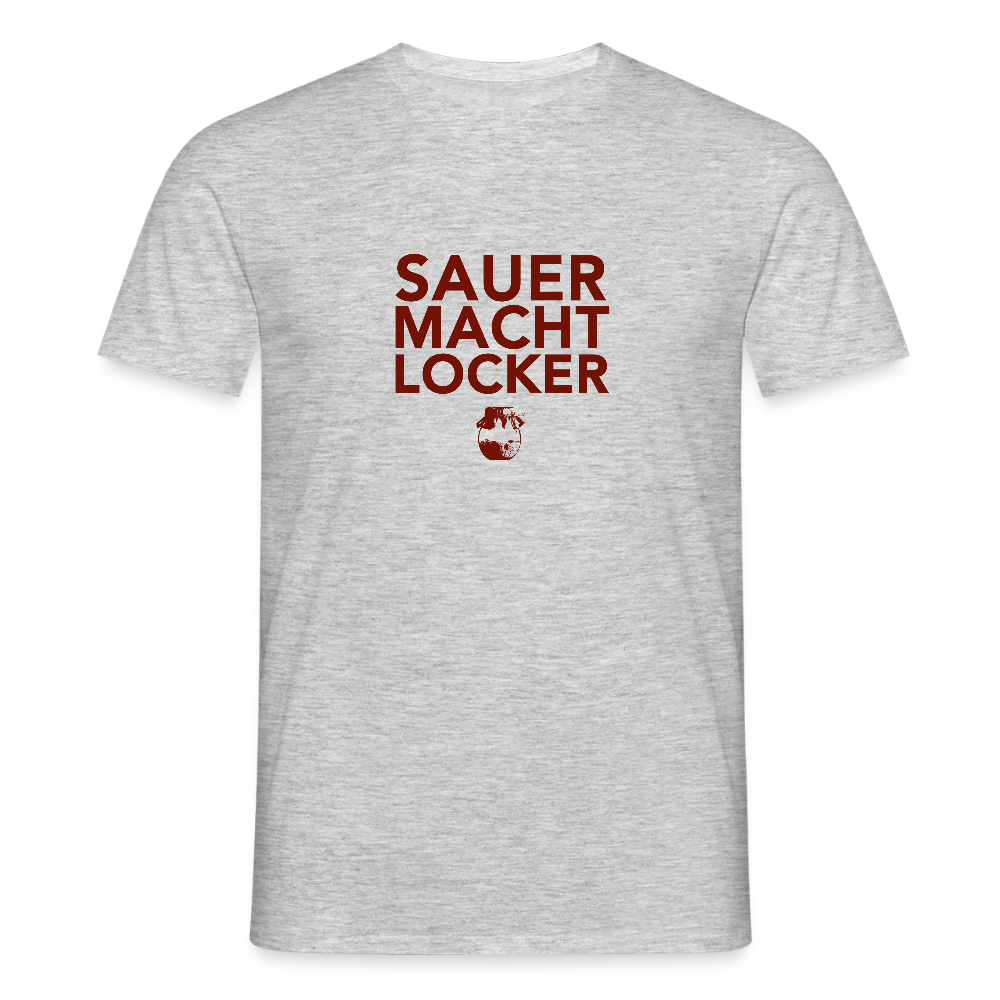 BROTShirt Sauer macht locker hell - Grau meliert