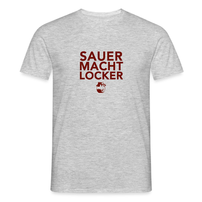 BROTShirt Sauer macht locker hell - Grau meliert