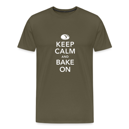 BROTShirt Männer Keep Calm dunkel - Khaki