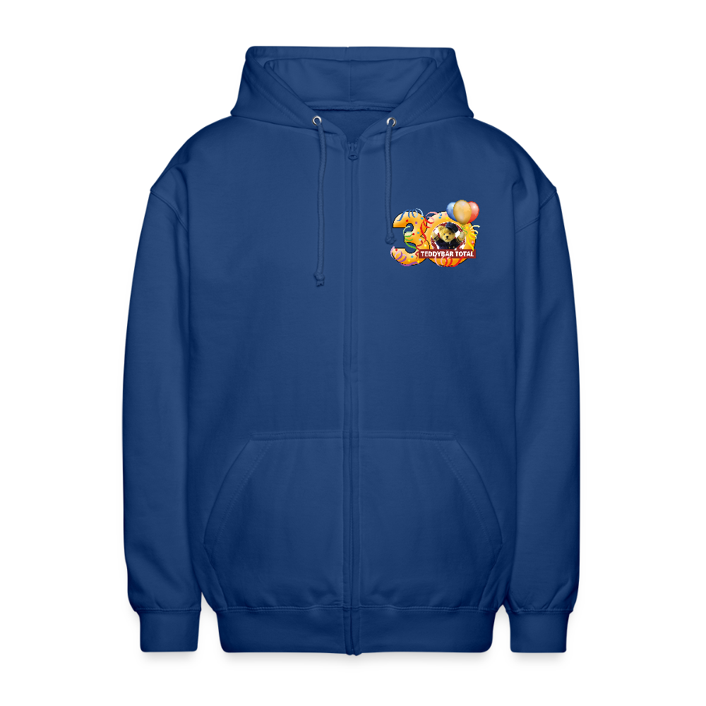 Hoodie-Jacke 30 Jahre TEDDYBÄR TOTAL - Royalblau