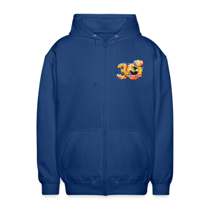 Hoodie-Jacke 30 Jahre TEDDYBÄR TOTAL - Royalblau