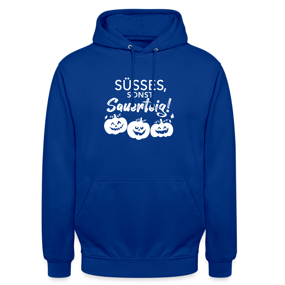 BROTHoodie Süßes, sonst Sauerteig dunkel - Royalblau