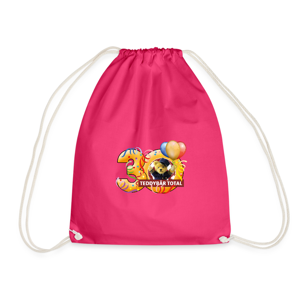 Beutel 30 Jahre TEDDYBÄR TOTAL - Fuchsia