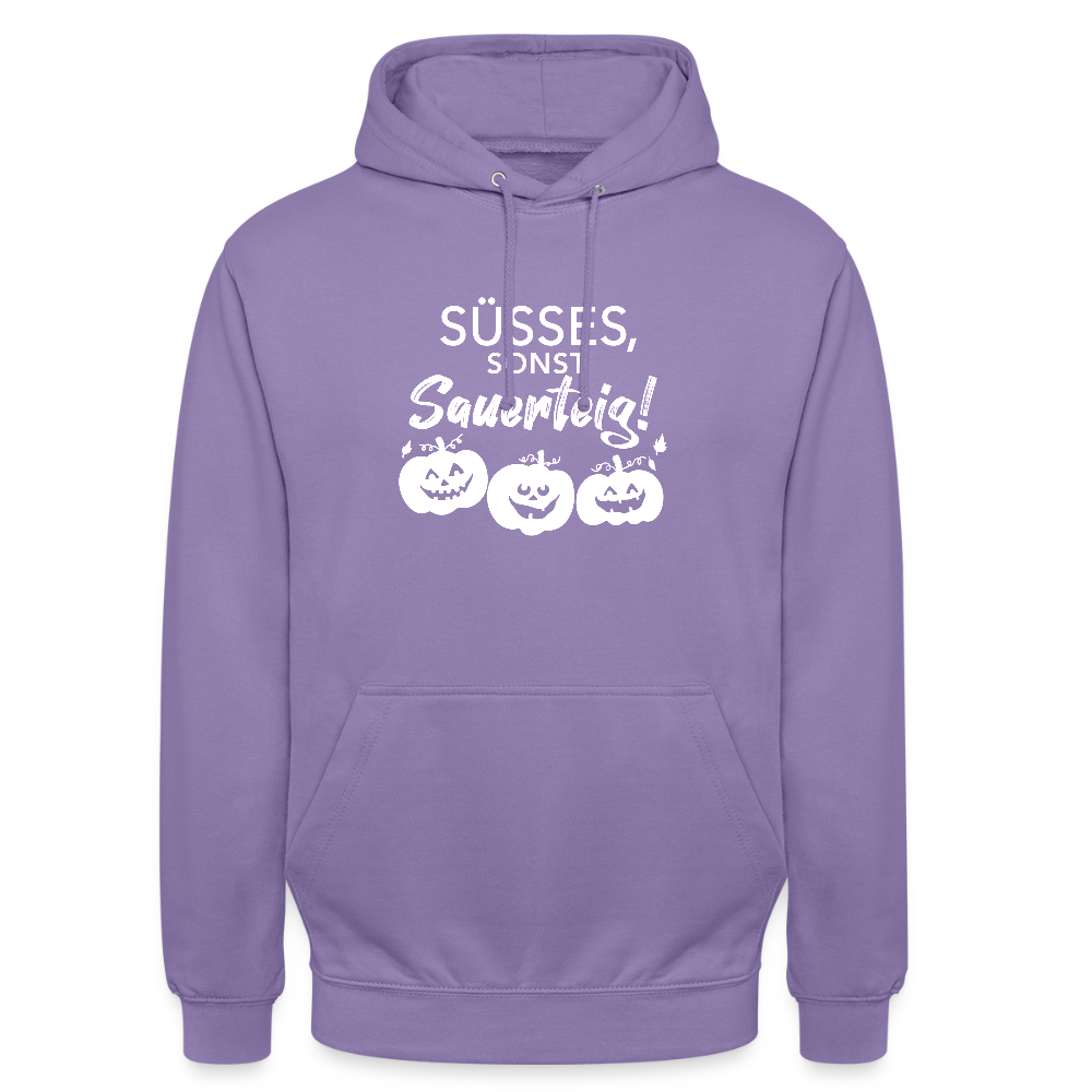 BROTHoodie Süßes, sonst Sauerteig dunkel - Lavendel