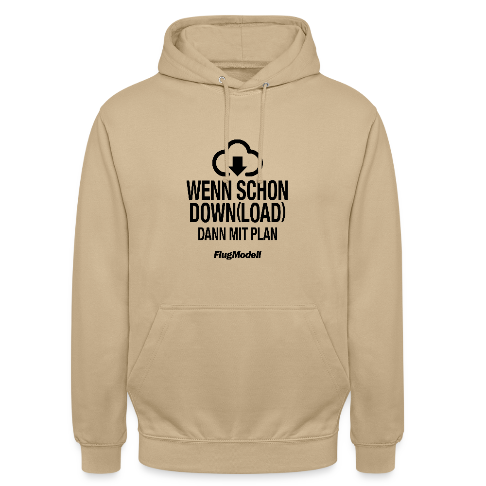 Hoodie Download mit Plan hell - Beige