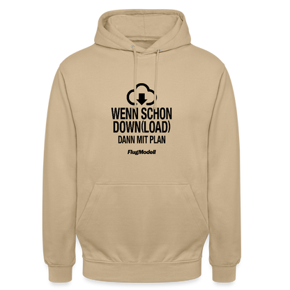 Hoodie Download mit Plan hell - Beige