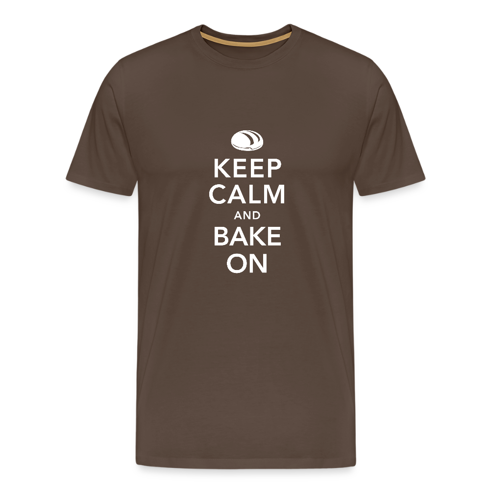BROTShirt Männer Keep Calm dunkel - Edelbraun