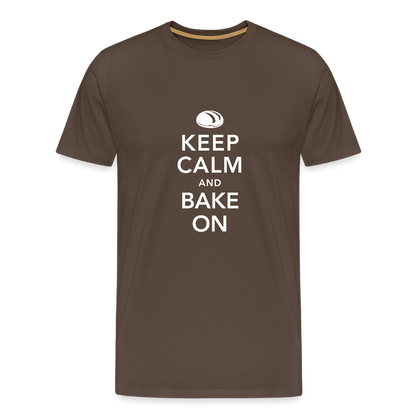 BROTShirt Männer Keep Calm dunkel - Edelbraun