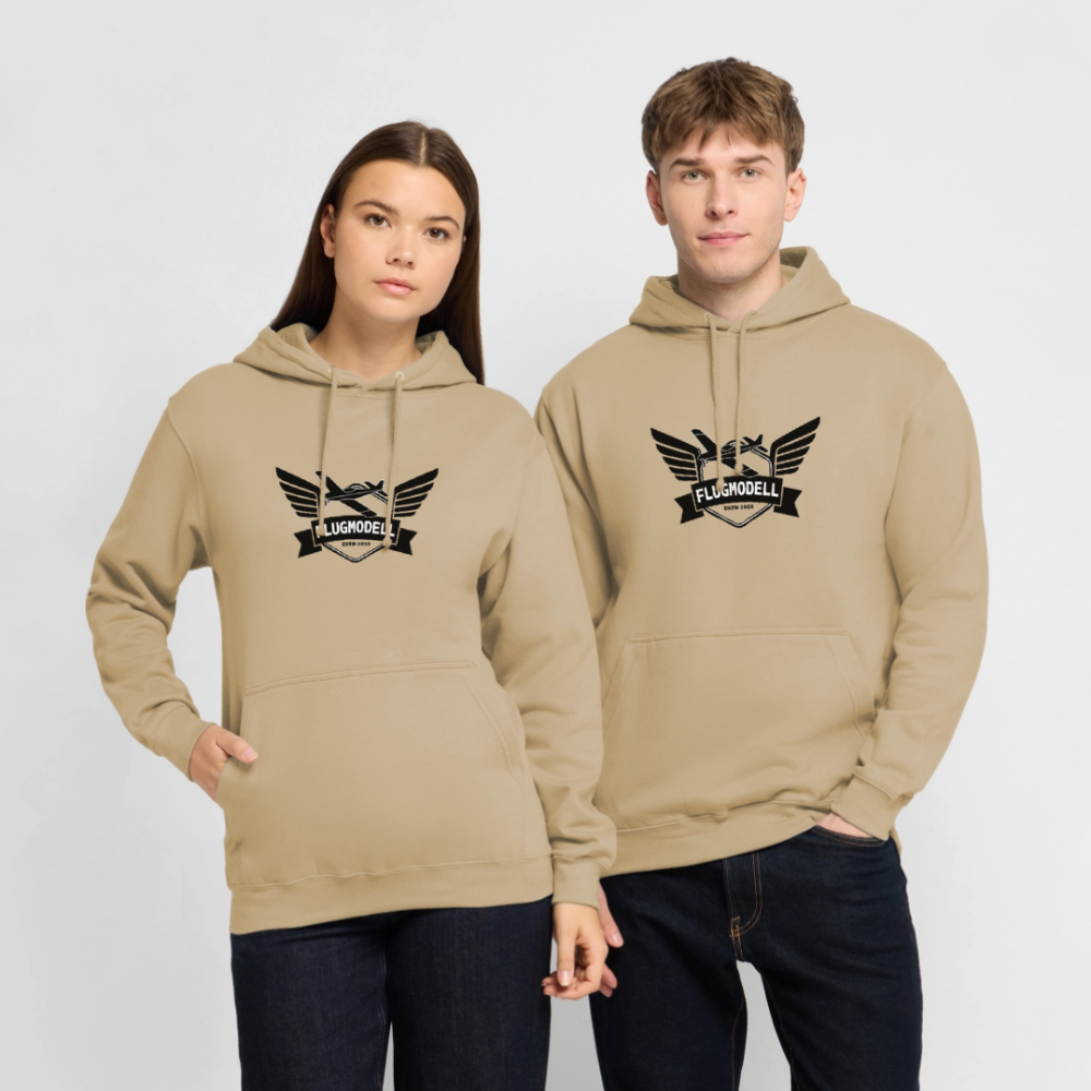 Hoodie FlugModell retro hell - Beige