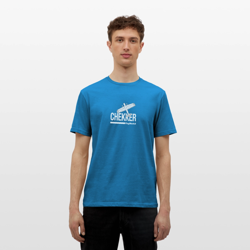 T-Shirt Chekker dunkel - Royalblau