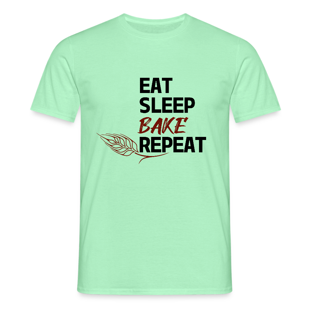 BROTShirt Eat-Sleep-Bake-Repeat Ähre - Mintgrün