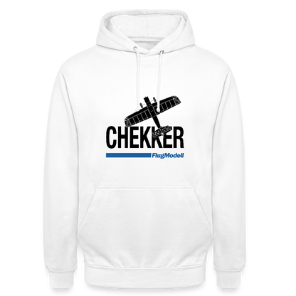 Hoodie Chekker hell - Weiß