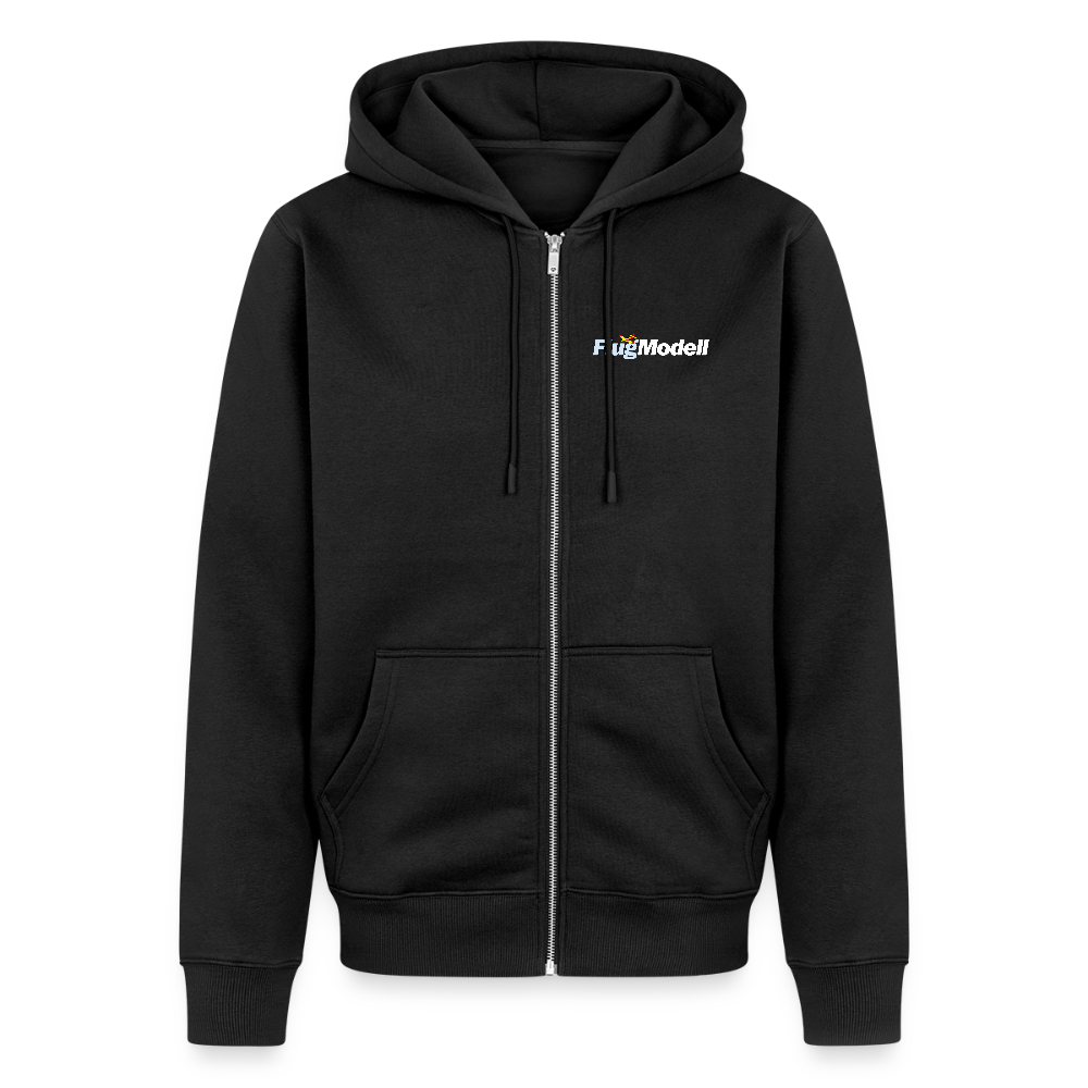 Hoodiejacke FlugModell dunkel - Schwarz