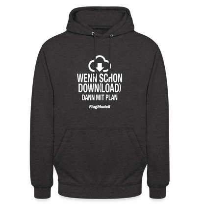 Hoodie Download mit Plan dunkel - Anthrazit
