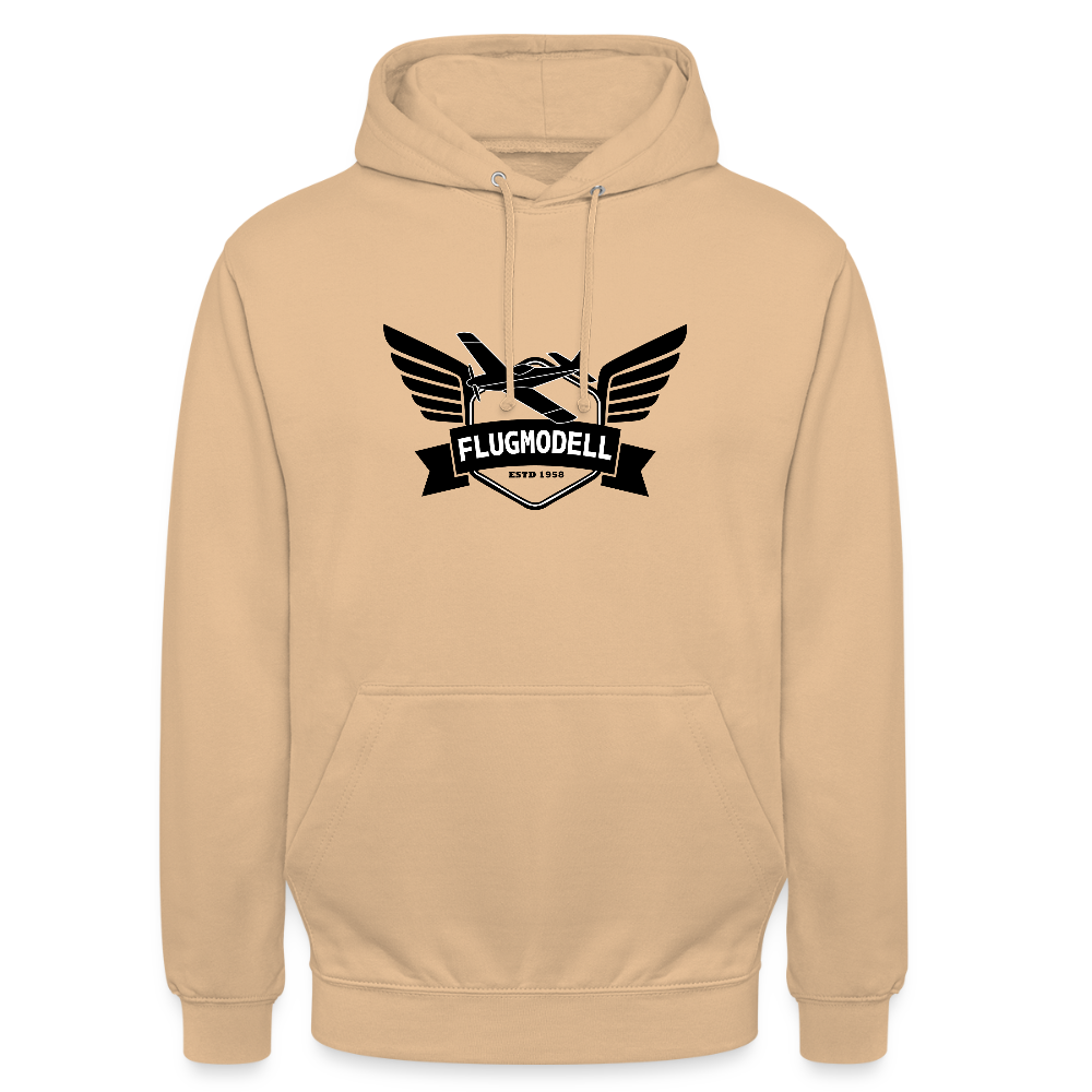 Hoodie FlugModell retro hell - Pfirsich