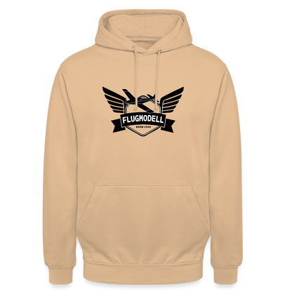 Hoodie FlugModell retro hell - Pfirsich