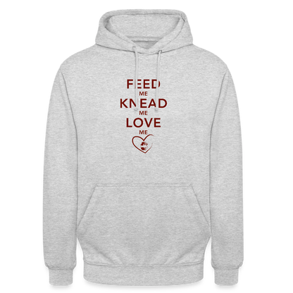 BROTHoodie Feed me hell - Hellgrau meliert