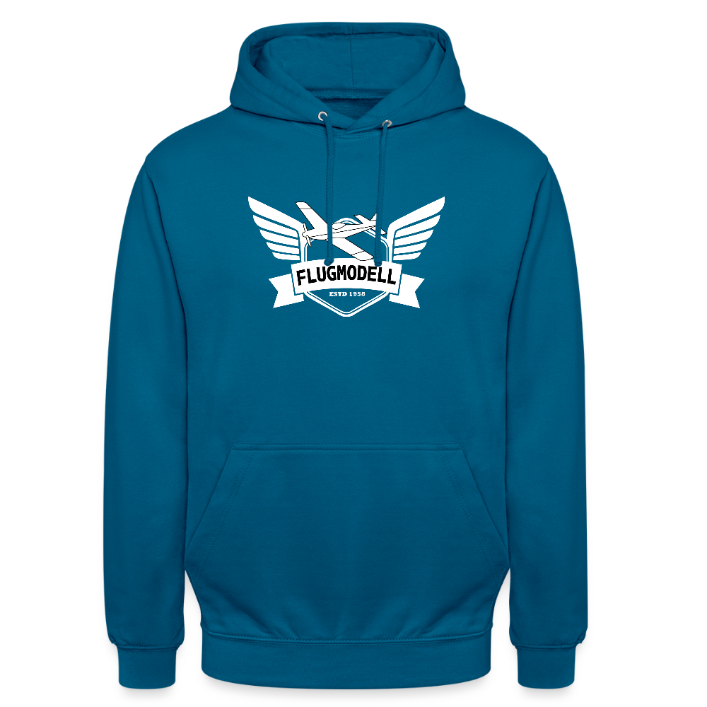 Hoodie FlugModell retro dunkel - Tiefseeblau 
