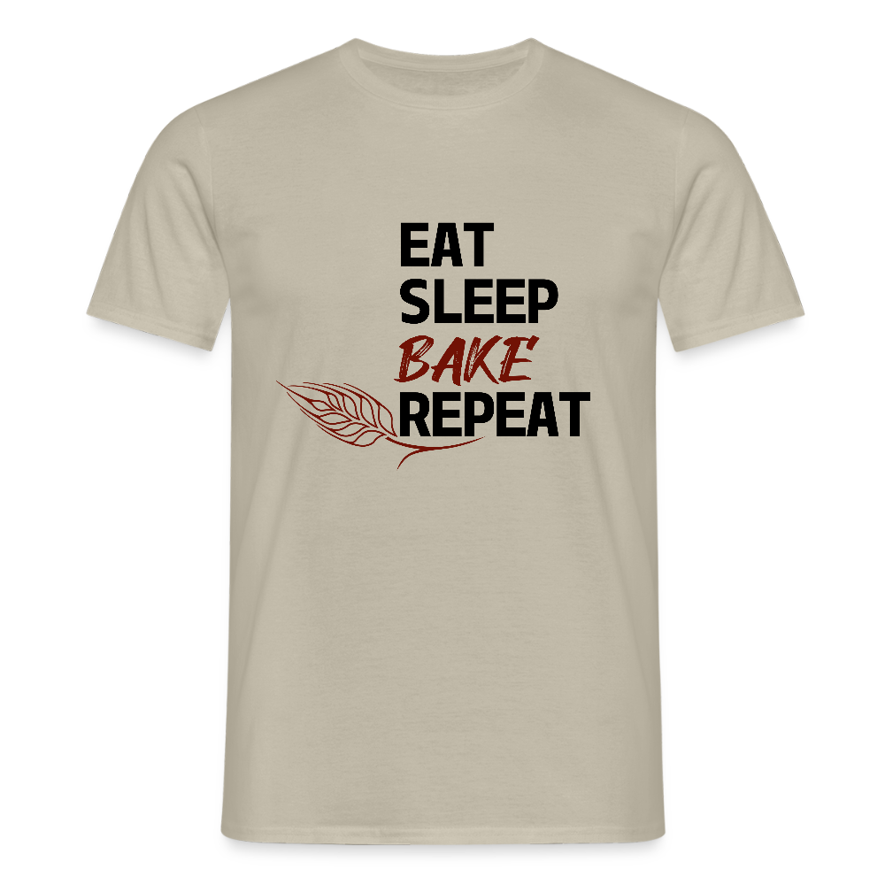 BROTShirt Eat-Sleep-Bake-Repeat Ähre - Sandbeige