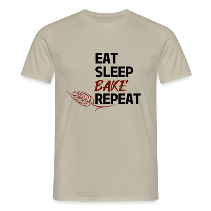 BROTShirt Eat-Sleep-Bake-Repeat Ähre - Sandbeige