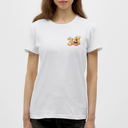 Frauen-T-Shirt 30 Jahre TEDDYBÄR TOTAL klein - Weiß