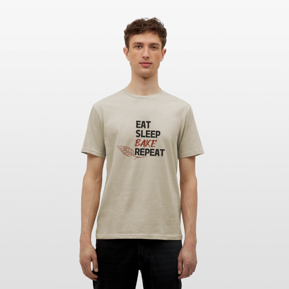 BROTShirt Eat-Sleep-Bake-Repeat Ähre - Sandbeige