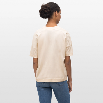 BROTShirt oversized Eine Frau, ein Brot - Weißgrau