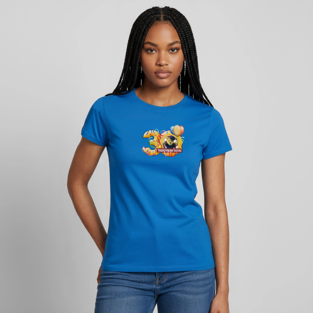 Frauen-T-Shirt 30 Jahre TEDDYBÄR TOTAL groß - Royalblau