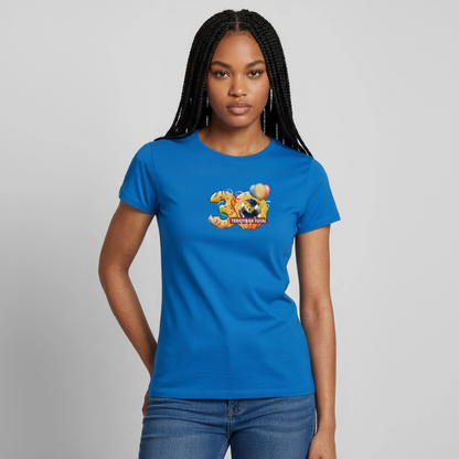 Frauen-T-Shirt 30 Jahre TEDDYBÄR TOTAL groß - Royalblau