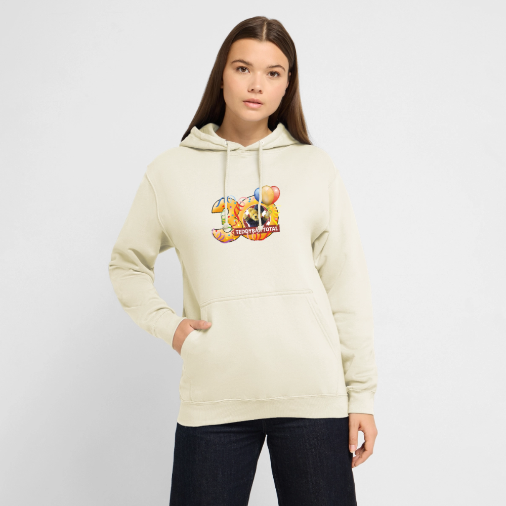 Unisex-Hoodie 30 Jahre TEDDYBÄR TOTAL groß - Vanille-Milchshake