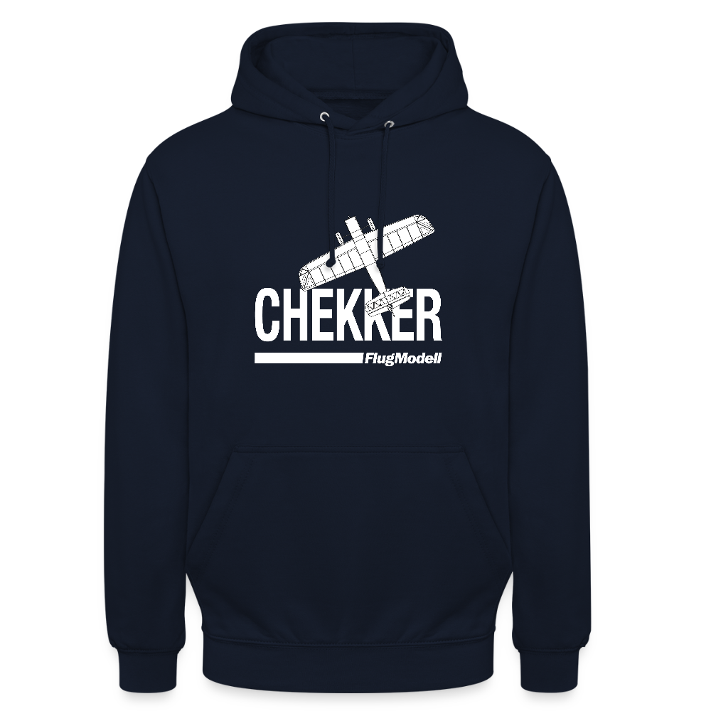 Hoodie Chekker dunkel - Navy