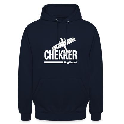 Hoodie Chekker dunkel - Navy