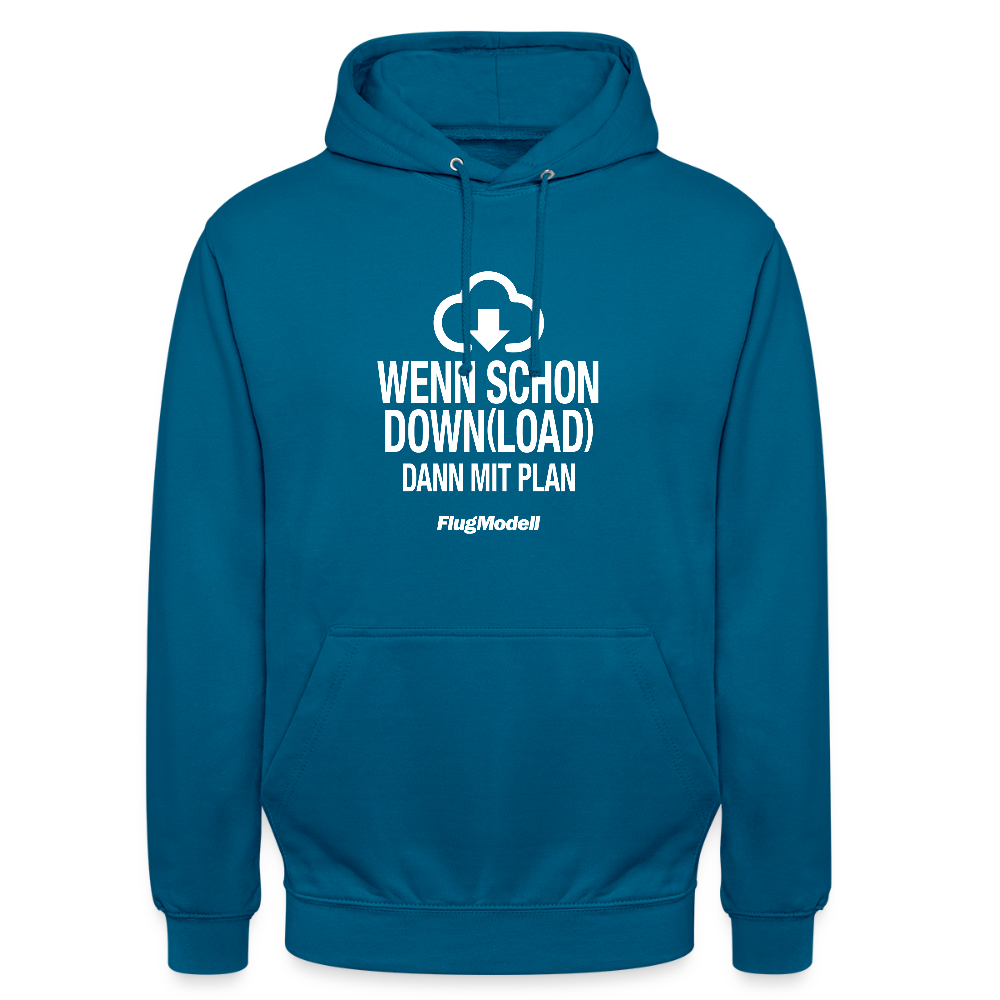 Hoodie Download mit Plan dunkel - Tiefseeblau 